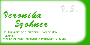 veronika szohner business card